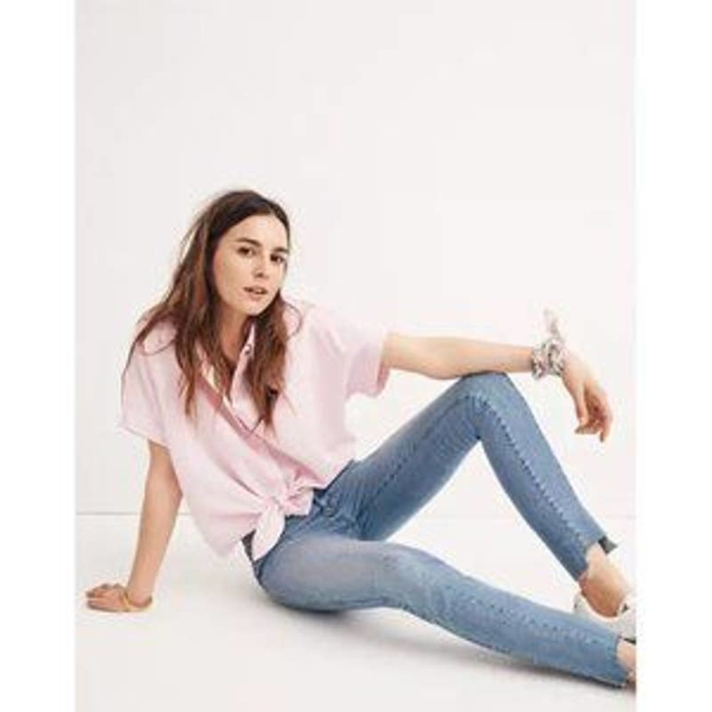 MADEWELL 9" High-Rise Skinny Jeans Seamed Step-Hem